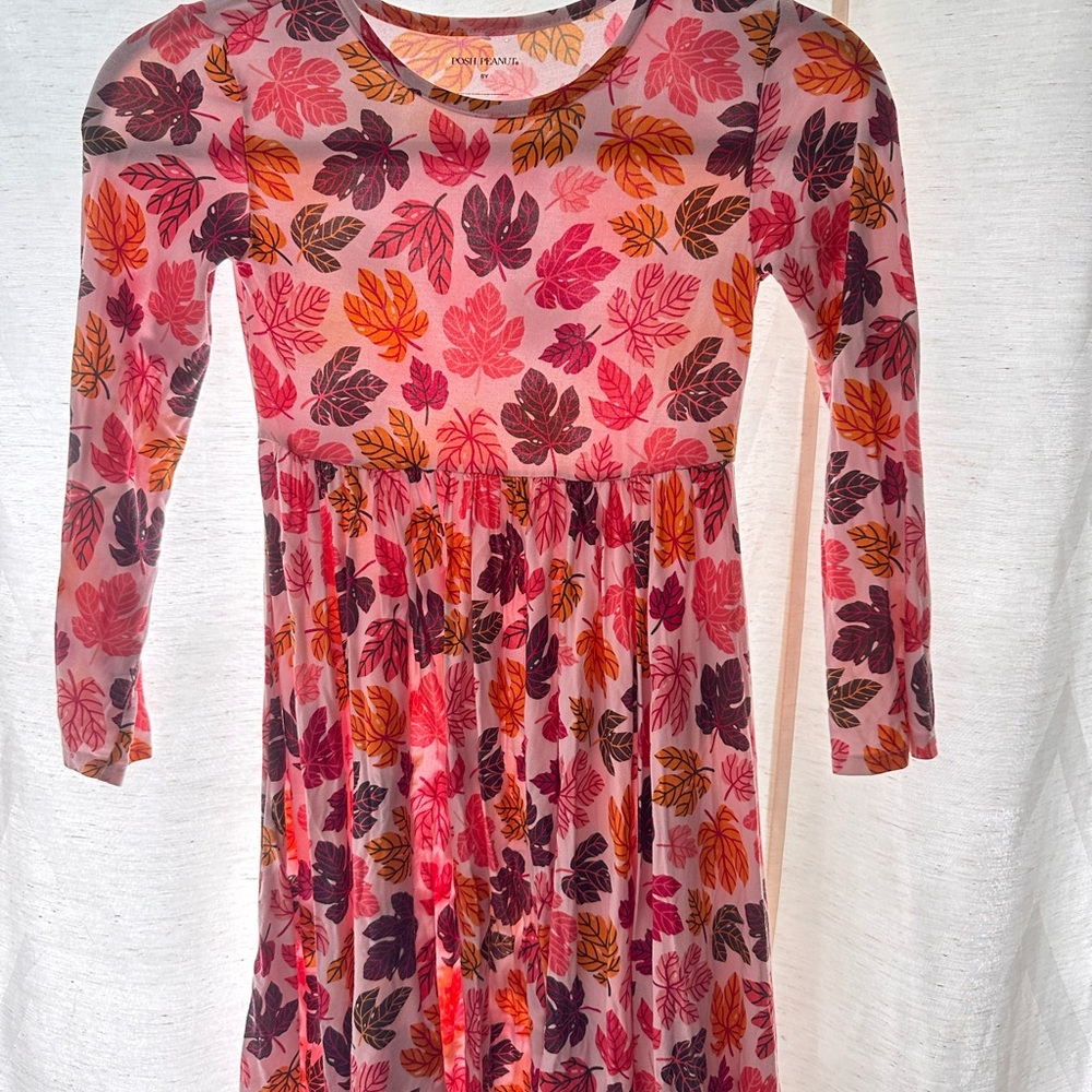 Posh Peanut Red Pleated Sundress with 3/4 Sleeves
